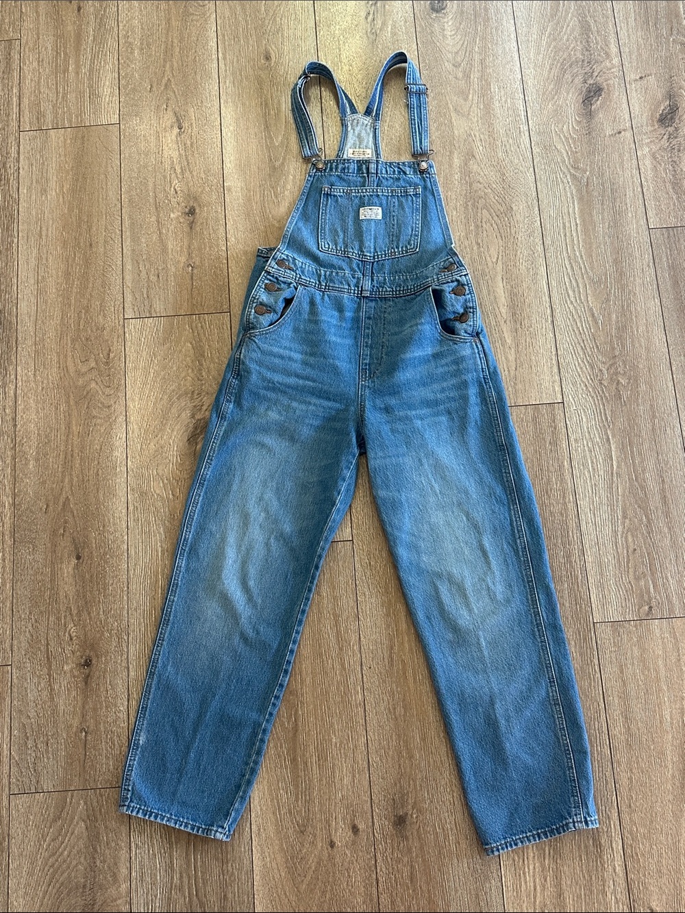 Levi’s denim overalls, womens